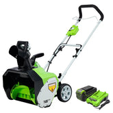 40V 16" Cordless Battery Single-Stage Snow Blower: 5.0 Ah Battery and Charger