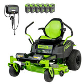60V 42" Electric CrossoverZ Zero Turn Mower: (6) 8 Ah Batteries and 600W Wall Charger, CRZ4262