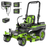 80V 54" MaximusZ Zero Turn Riding Mower with (2) 16.0 Ah and (1) 4.0 Ah Batteries and 1.5kW Charger, MZ5481