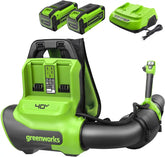 40V 710 CFM Cordless Battery Dual-Port Backpack Blower: (2) 8.0 Ah Battery and Charger