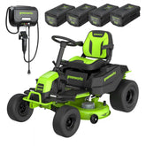 80V 42" CrossoverT Riding Lawn Tractor : (4) 6.0 Ah Batteries and 600-Watt Charger, CRT4282