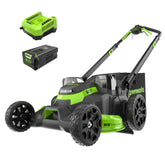 80V 25" Cordless Battery Dual Blade Self-Propelled Mower: 5.0 Ah Battery and Rapid Charger, LM2508S