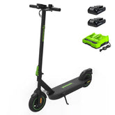 48V (24V x 2) STEALTH Series Electric Scooter: (2)4.0 Ah Batteries and Dual-Port Charger