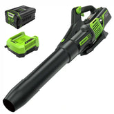 OPEN BOX 80V 730 CFM Cordless Battery Leaf Blower: 2.5 Ah Battery and Rapid Charger