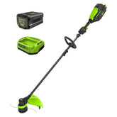 80V Cordless 16" Brushless Carbon Fiber String Trimmer: 2.0 Ah Battery and Charger