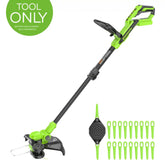 40V 13" Cordless Battery String Trimmer / Edger, 20PC Blades (Tool Only)