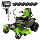 80V 42" Cordless Battery CrossoverZ Zero Turn Lawn Mower, (6) 6Ah Batteries and 600W Wall Charger, CRZ4282