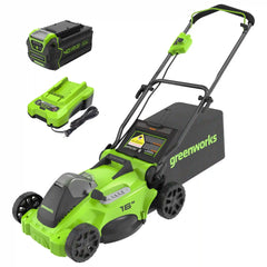 OPEN BOX 40V 16" Cordless Battery Brushless Push Lawn Mower: 4.0 Ah Battery and Charger, LM1624