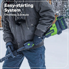 40V 12" Cordless Battery LED Snow Shovel: 4.0 Ah Battery and Charger