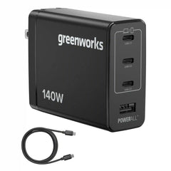 24V PowerAll Charger Set with 140W USB-C Charger Block and (2) 3.3' 100W USB-C Cables