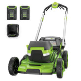 60V 21" Cordless Battery Self-Propelled Mower: (2) 5Ah Battery and 6A Rapid Charger, LM2156S