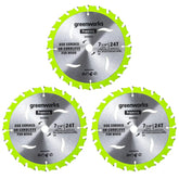 Greenworks 24V 7-1/4 " 24T Circular Saw Blades?3pc