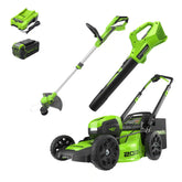 40V 20" Cordless Battery Push Mower 3pc Combo Kit: 4.0 Ah Battery and Charger