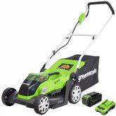 40V 14" Cordless Battery Push Lawn Mower: 4.0 Ah Battery and Charger, LM1404