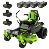 RENEWED 80V 42" Cordless Battery CrossoverZ Zero Turn Lawn Mower, (4) 5Ah Batteries and (3) Dual-Port Chargers, CRZ4282