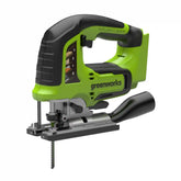 24V PowerAll Jigsaw with Blade, Dust Port Adapter, and Tube Adapter