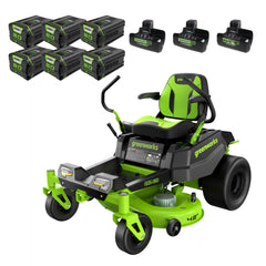 RENEWED 80V 42" Cordless Battery CrossoverZ Zero Turn Lawn Mower, (6) 5.0Ah Batteries and Chargers, CRZ4281