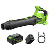 24V 515 CFM Cordless Battery Brushless Blower w/ 5.0Ah Battery & 65W Type-C Charger(3-Ft Cable)