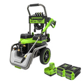 Corded/60V 3000-PSI 2.0 GPM Electric Pressure Washer: (2) 5.0Ah Batteries and Dual-Port Charger