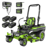 80V 54" MaximusZ Zero Turn Riding Mower: (2) 16.0 Ah and (4) 6.0 Ah Batteries and 1.5kW Charger, MZ5481