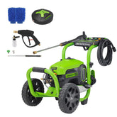 OPEN BOX 3000 PSI 2.0 GPM Cold Water Electric Pressure Washer Combo Kit, Short Gun, Mitts and 15" Surface Cleaner