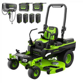 80V 60" MaximusZ Zero Turn Lawn Mower, (4) 8Ah Batteries: (2) 16Ah Batteries and 1.5kW Wall Charger, MZ6081