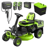 60V 30" CrossoverT Riding Lawn Tractor, Bagger Included, (4) 8.0 Ah (1) 20.0Ah Batteries and 600-Watt Charger, CRT3062
