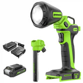 24V Cordless Battery 2-in-1 Work Light: 2.0 Ah Battery and Charger