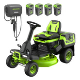 60V 30" CrossoverT Riding Lawn Tractor with (4) 8.0 Ah Batteries and 600-Watt Charger, CRT3062