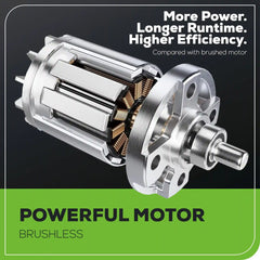 24V 3/8" Cordless Battery Impact Wrench: 2.0 Ah Battery and Charger