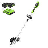 48V (24V x 2) 8" Edger: (2) 4.0 Ah USB Batteries and Dual-Port Charger