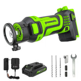 24V Cordless Battery Speed Saw Rotary Tool: 2.0 Ah USB Battery and Charger