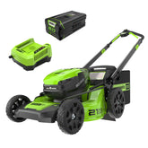 80V 21" GEN 2 Cordless Battery 4-in-1 Push Lawn Mower (Auto Switch): 4.0 Ah Battery and Charger, LM2118
