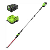 80V 20" Cordless Battery Pole Hedge Trimmer (1.2" cut, 4000 SPM): 2.0 Ah Battery and Charger