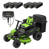 80V 42" CrossoverT Riding Lawn Tractor:(6) 8.0 Ah Batteries and 1.5 kW Charger, CRT4282