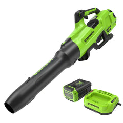 60V 630CFM Cordless Battery Blower: 2.5 Ah Battery and 3A Charger