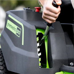 RENEWED 80V 42" Cordless Battery CrossoverT Riding Lawn Mower, (6) 5.0Ah Batteries and (3) Dual-Port Turbo Chargers, CRT4281