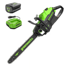 80V 18" 2.5kW Cordless Battery Chainsaw, (1) 4Ah Battery and 2A Charger