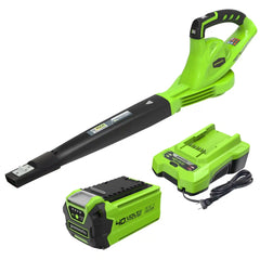 40V 135 CFM Cordless Battery Leaf Blower: 2.0 Ah Battery and Charger