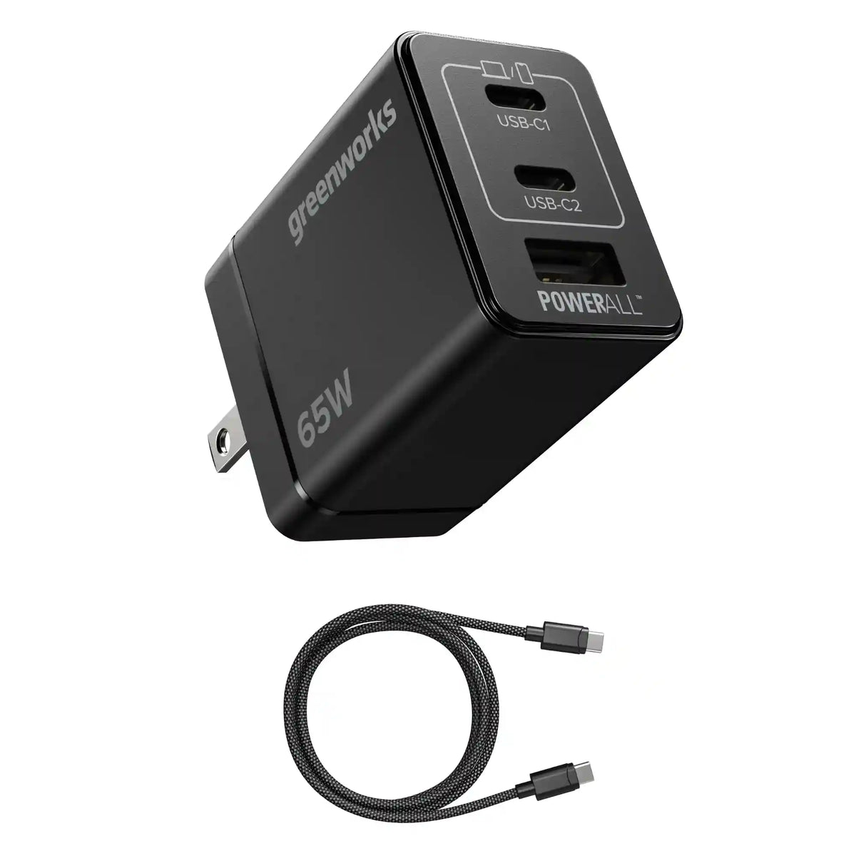 24V PowerAll Charger Set with 65W USB-C Charger Block and (1) 3' 100W USB-C Cable