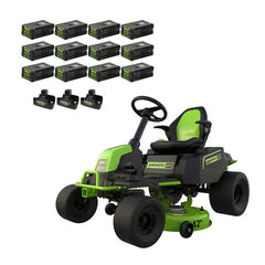 80V 42" Cordless Battery CrossoverT Riding Lawn Mower, Twelve (12) 4.0 Ah Batteries and (3) Dual-Port Turbo Chargers, CRT4281
