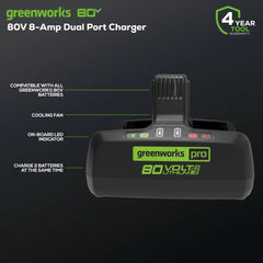 80V 8A Dual-Port Charger