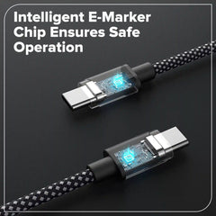 6FT 100W Fast Charging Cord, Bi-Directional USB-C