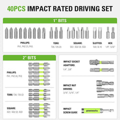 40 Piece Impact Rated Driving Set
