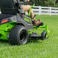 REFURBISHED 80V 42" Cordless Battery CrossoverZ Zero Turn Lawn Mower w/ Six (6) 5.0Ah Batteries and Three (3) Dual Port Turbo Chargers, CRZ4281