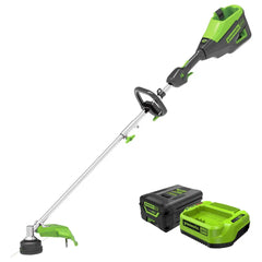 60V 16" Cordless Battery String Trimmer (Attachment Capable) and 8" Edger Attachment Combo Kit: 4.0 Ah Battery and Charger