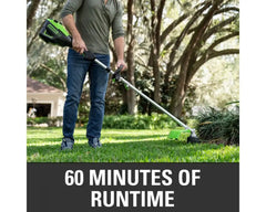 60V 16" Cordless Battery String Trimmer (Attachment Capable) and 8" Edger Attachment Combo Kit: 4.0 Ah Battery and Charger