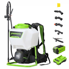 40V Cordless Battery Backpack Sprayer: 2.0 Ah USB Battery and Charger